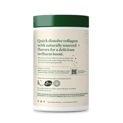 Great Lakes Wellness collagen peptides chocolate scoop beside a mug for quick mixes.