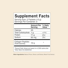 Great Lakes Wellness collagen scoop on container for easy portioning.
