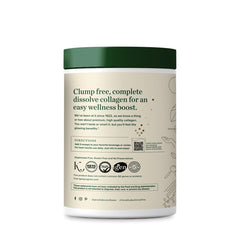 Great Lakes Wellness collagen powder close-up showing smooth, fine texture.