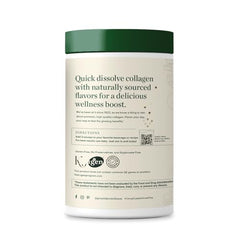 Great Lakes Wellness hydrolyzed collagen powder dissolves quickly in beverages.