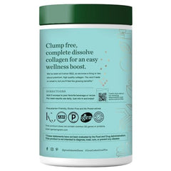 Great Lakes Wellness marine collagen scoop in smoothie, highlighting easy daily consumption.