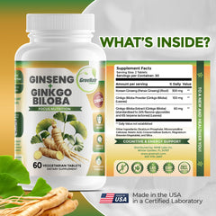 GreeNatr brain health bottle with capsules promotes daily mental clarity.