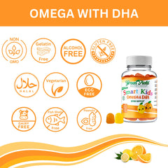Green Field Nutritions halal omega-3 gummies close-up with natural citrus flavors