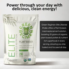 Scoop of Green Regimen Elite vanilla protein powder for post-workout protein source