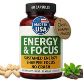 Green Regimen Energy & Focus bottle front for steady energy