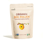 Greenbow Organic Bee Pollen 8oz packaging for convenient pantry storage.