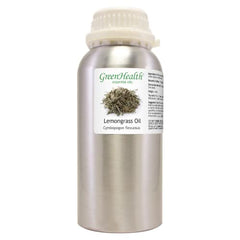 GreenHealth Lemongrass essential oil aluminum bottle preserves fragrance and freshness.