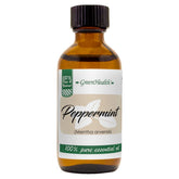 GreenHealth Peppermint Oil bottle, pure extract for aromatherapy and DIY blends.
