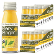 Greenhouse Juice Co Fiery Ginger Shot bottle on-the-go immunity boost with ginger and turmeric.