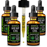 GreenIVe Hemp Oil Drops bottle shows ultra-high potency for daily use.