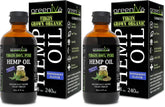GreenIVe peppermint hemp oil bottle for daily wellness and flavor