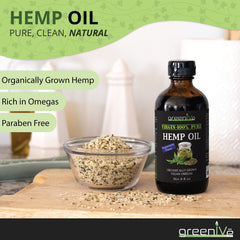 GreenIVe hemp oil on a salad as an easy dressing option