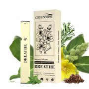 GreenMist Mullein Diffuser Pen packaging showing a clean herbal aroma for daily refreshment