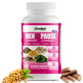 GreeNatr menopause bottle side view for balanced formulation