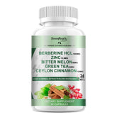 GreenPeople Berberine bottle label showcases 1500 mg per serving for daily immune support.