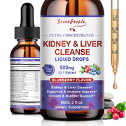 GREENPEOPLE Kidney Cleanse Drops bottle pour for easy daily dosing.