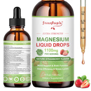 GREENPEOPLE magnesium glycinate liquid drop bottle for daily calm and digestion