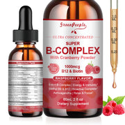 GREENPEOPLE Vitamin Methylated B Complex bottle on kitchen counter for daily energy support