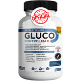 GREENVIFY Gluco Control Max bottle front, highlighting natural ingredients for daily wellness.