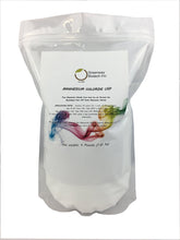 Greenway Biotech magnesium chloride USP powder bottle pouring for easy daily intake.