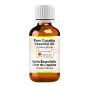 Greenwood Essential Copaiba oil bottle in amber glass preserves potency and purity