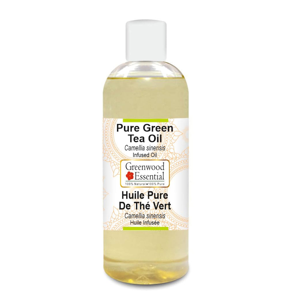 Greenwood Essential Green Tea Oil 200ml bottle showing pure, fragrance-free base for DIY blends