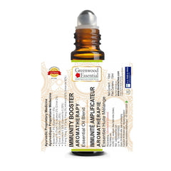 Greenwood Essential Immunity Booster ingredients closeup showing spearmint, thyme, lemon and clove for a fresh aroma.