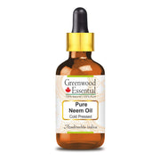 Greenwood Essential Neem Oil bottle closeup for pure skincare routines