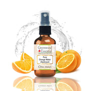 Greenwood Essential orange floral water bottle spray for refreshing skin and ambience