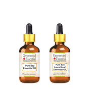 Greenwood Essential Pure Bay oil with two glass droppers for precise dosing and easy use