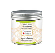 Greenwood Essential licorice powder packaging showing organic purity for herbal blends