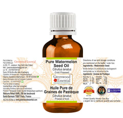 Greenwood Essential Watermelon Seed Oil pour-cap bottle for easy skin application.