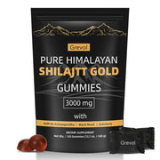 Grevol Himalayan Shilajit Gummies jar for easy daily wellness on the go