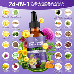 Close-up of Grewellogy liver cleanse droppers ready for fast-absorption use