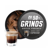 GRINDS double-shot espresso pouches deliver bold flavor for on-the-go energy