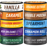 Grinds Coffee Pouches front view of Try Em All 10 Can Pack for convenient on-the-go energy