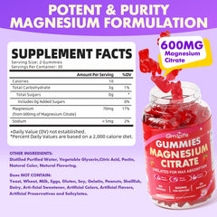 GrnLife strawberry-flavor gummies offering convenient relaxation and calm