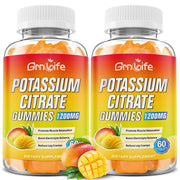GrnLife potassium citrate gummies bottle with mango flavor for adults and kids, supporting muscle function