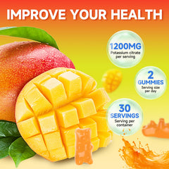 Gummies being poured for easy serving without water needed