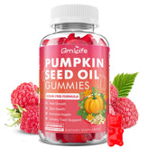 GrnLife pumpkin seed oil gummies bottle front offers daily hair and skin support