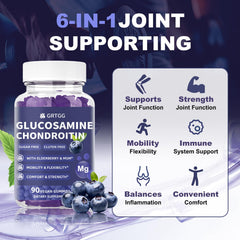 GRTGG Glucosamine Chondroitin Gummies blueberries scene conveys natural flavor