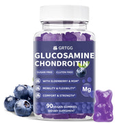 GRTGG Glucosamine Chondroitin Gummies blueberry bottle shows convenient daily joint support