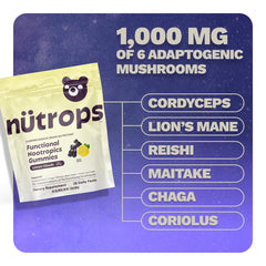 Grüns Nutrops 8-pack on-the-go gummies for energy.