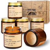 GTTFAE Candles six-pack delivering long-lasting fragrance for any room.