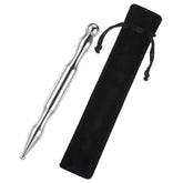 Gtziqa massage pen close-up in silver, for precise, targeted relief.
