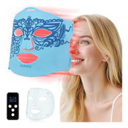 Gufoye red light mask front view for at-home facial care with soothing LED modes