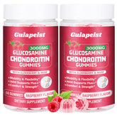 Gulapelst 2-pack bottle pouring gummies to suggest joint support and convenience.