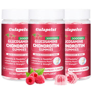 Gulapelst glucosamine chondroitin gummies bottle showing joint support benefits