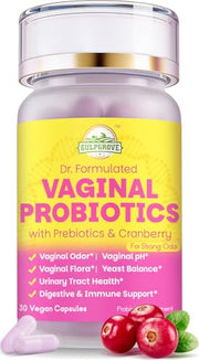 GulpGrove vaginal probiotics bottle for daily pH balance and freshness.