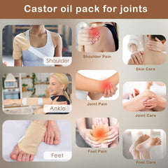 GUMIFOTNE castor oil foot pack for tired feet and ankle comfort